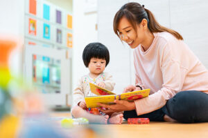 My First Skool Teacher Instructing a Toddler